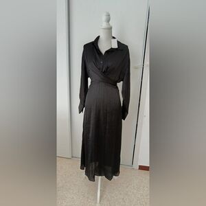 Cross shirt dress